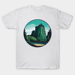 Retro Mountains Pictored T-Shirt